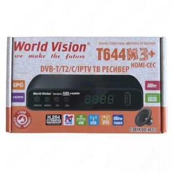 Цифровой эфирный ресивер Т2 World Vision T644M3+ 2558071184 фото