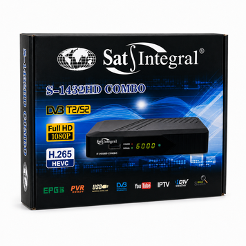 Цифровий комбінований ресивер T2/S2 Sat-Integral S-1432 HD Combo 1451549813 фото
