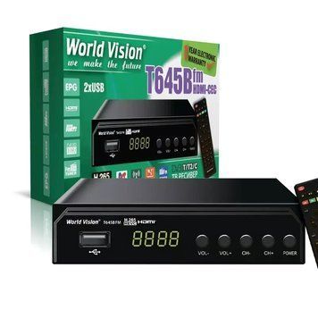 Цифровой эфирный ресивер (тюнер Т2) WORLD VISION T645B FM 2612815188 фото
