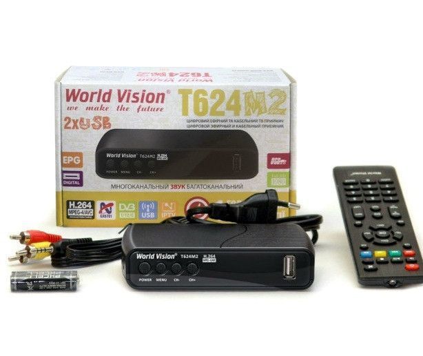 Цифровий ефірний ресивер T2 World Vision T624M2 966145909 фото
