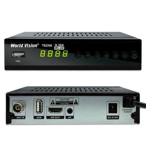 Цифровий ефірний ресивер T2 World Vision T624A 967746410 фото