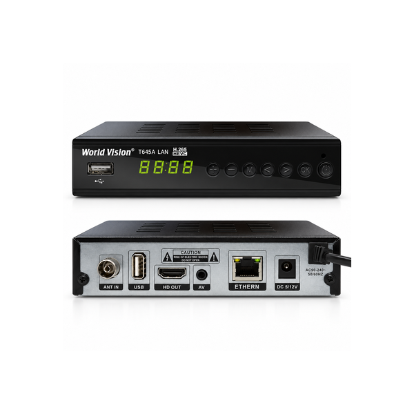 Цифровий ефірний Т2 ресивер (тюнер) World Vision T645A LAN FM 2335510622 фото