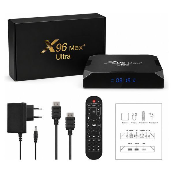 Смарт приставка X96 Max Plus Ultra 4/32GB Amlogic S905 X4 Android 11 1754160692 фото