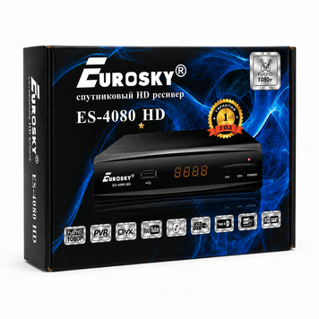 Супутниковий ресивер Eurosky ES 4080 HD 969550887 фото