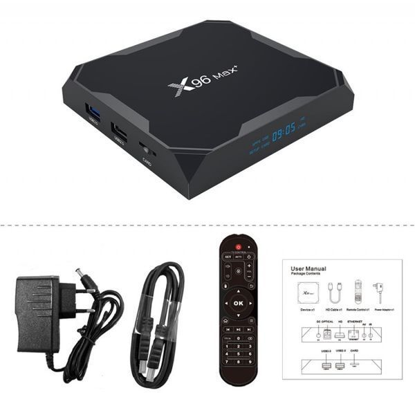 Смарт приставка X96 Max Plus 4/32GB Amlogic S905 X3 Android 9 1132770700 фото