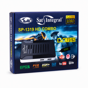 Цифровий комбінований ресивер T2/S2 Sat-integral SP-1319 HD Combo 1136268412 фото